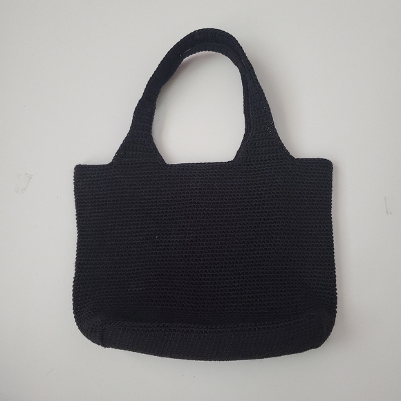 The Sak Handbags - The Sak Black Crochet Mini Tote Bag